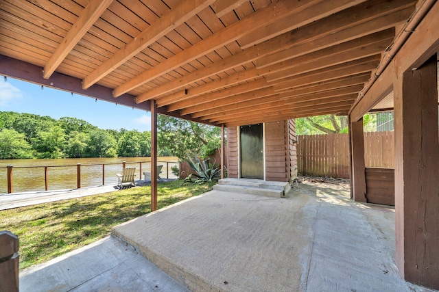 891 Choctawhatchee River Rd, Ponce De Leon, FL 32455 - view of patio / terrace with a water view