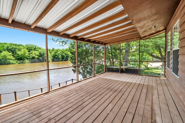 891 Choctawhatchee River Rd, Ponce De Leon, FL 32455 - wooden terrace featuring a water view and view of scattered trees