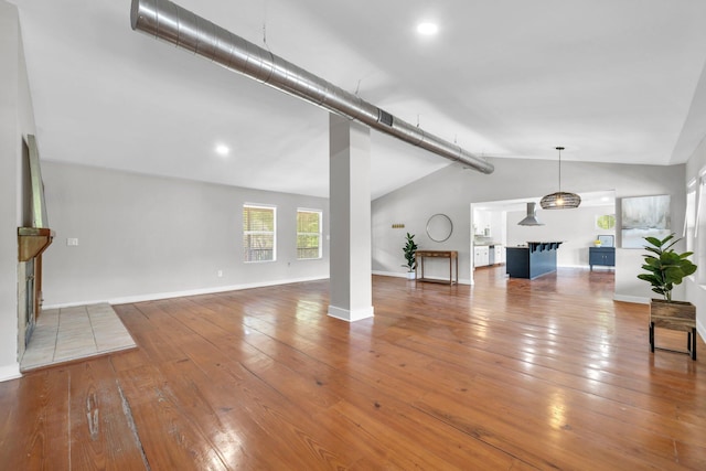891 Choctawhatchee River Rd, Ponce De Leon, FL 32455 - unfurnished living room with hardwood / wood-style floors and baseboards