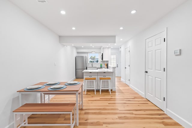 43 Summer Haven Trl Unit 3, Miramar Beach, FL 32550 - dining area featuring light wood-style floors, recessed lighting, and baseboards