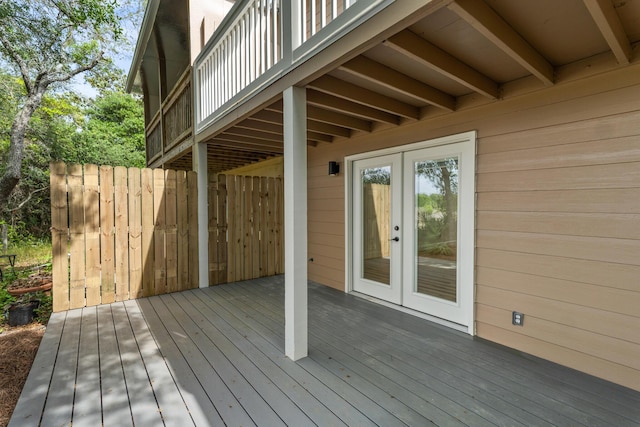 43 Summer Haven Trl Unit 3, Miramar Beach, FL 32550 - wooden deck with french doors