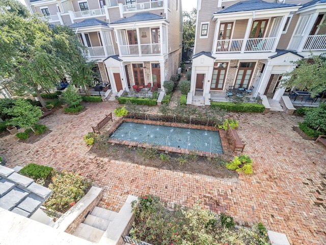 9201 Market St Inn Unit 159, Miramar Beach, FL 32550 - view of yard with french doors and a patio area