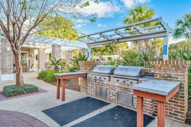 9201 Market St Inn Unit 159, Miramar Beach, FL 32550 - view of patio / terrace with a pergola