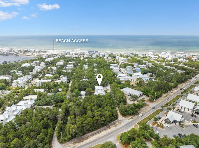 55 May Dr, Santa Rosa Beach, FL 32459 - aerial view of property's location featuring a large body of water and nearby suburban area