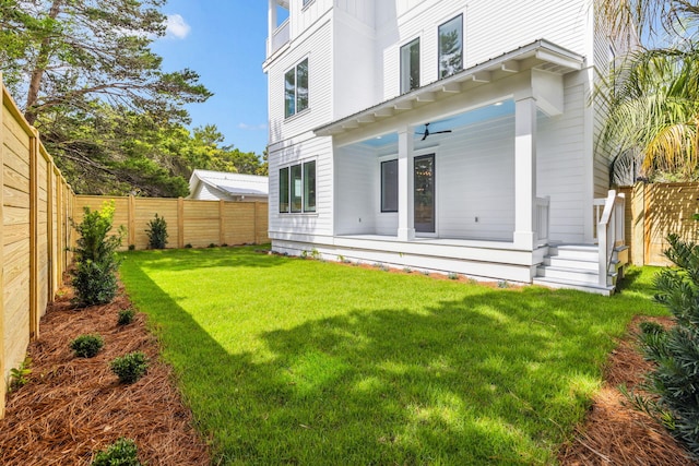 55 May Dr, Santa Rosa Beach, FL 32459 - rear view of house with a porch