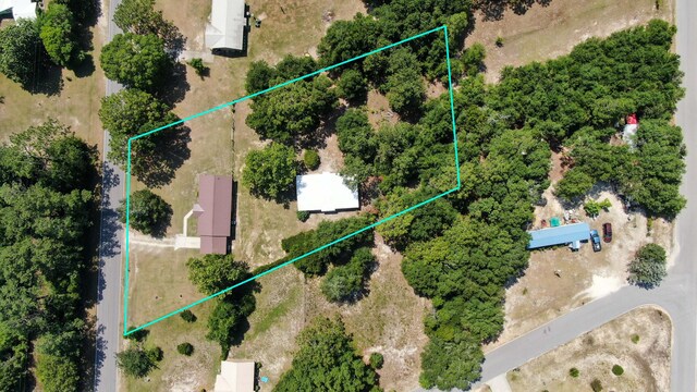 1737 S County Highway 183, Defuniak Springs, FL 32435 - aerial view of property and surrounding area with property boundaries highlighted