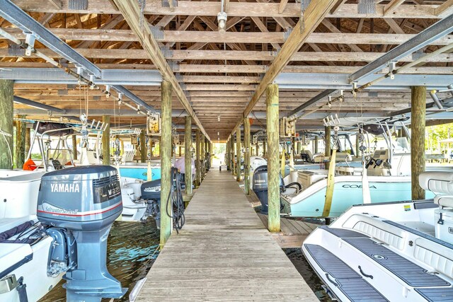 216 Bonita Cir Unit C, Panama City Beach, FL 32408 - dock with boat lift