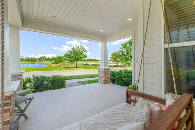 3204 Airport Rd, Panama City, FL 32405 - porch with a water view