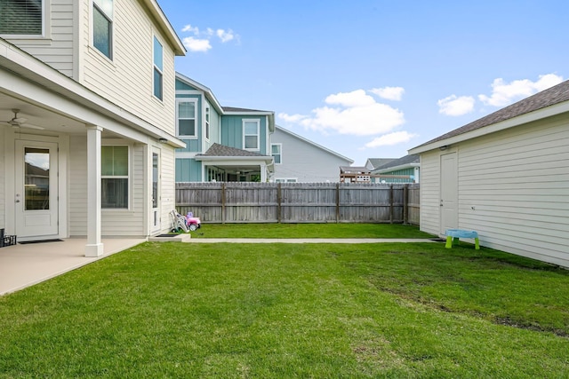3204 Airport Rd, Panama City, FL 32405 - view of yard with a patio and a ceiling fan