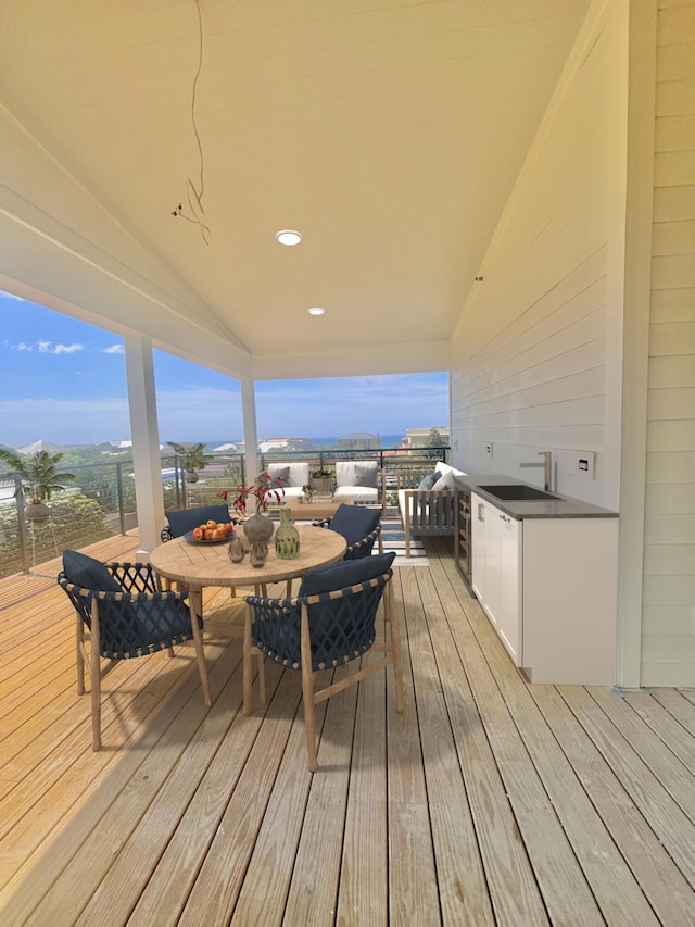 3 Mary St, Santa Rosa Beach, FL 32459 - deck with a sink