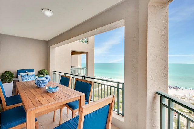 4629 Southwinds Dr Unit 4629, Miramar Beach, FL 32550 - balcony featuring view of water and beach