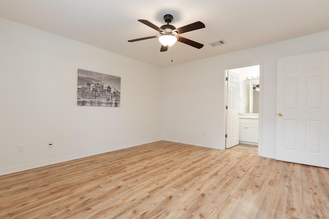 105 Steeplechase Dr, Crestview, FL 32539 - empty room featuring light wood-type flooring, a ceiling fan, and baseboards