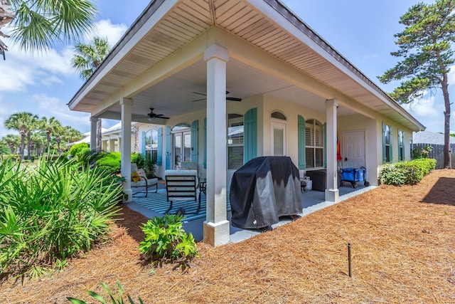 35 Opal Cv, Miramar Beach, FL 32550 - view of patio / terrace with a ceiling fan