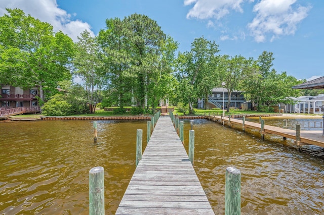 1405 N Bayshore Dr, Niceville, FL 32578 - dock area featuring a water view