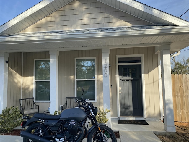 1200 N F St Unit A, Pensacola, FL 32501 - doorway to property featuring covered porch