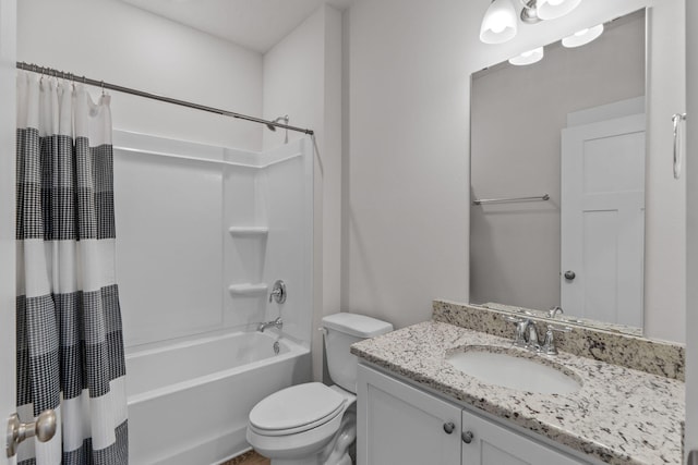 608 Champ Trl, Crestview, FL 32539 - full bathroom featuring toilet, shower / bath combo, and vanity