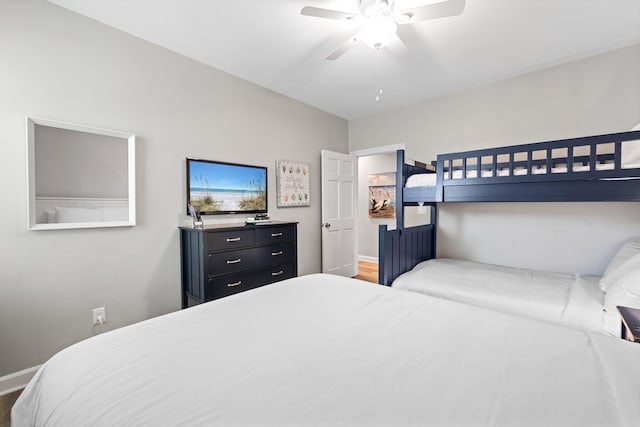 8512 Turnberry Ct Unit 8512, Miramar Beach, FL 32550 - bedroom featuring wood finished floors, baseboards, and ceiling fan