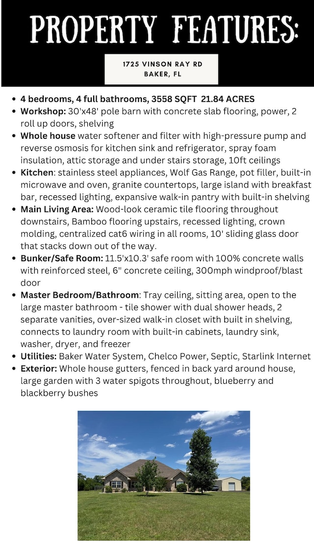 1725 Vinson Ray Rd, Baker, FL 32531 - view of miscellaneous document