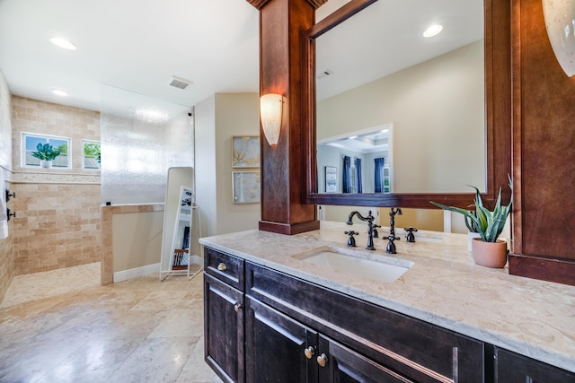 1725 Vinson Ray Rd, Baker, FL 32531 - bathroom with vanity and walk in shower