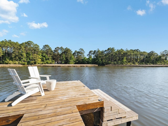 241 N 7th St, Santa Rosa Beach, FL 32459 - dock area featuring a water view