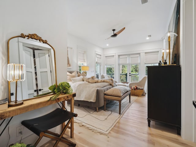 241 N 7th St, Santa Rosa Beach, FL 32459 - bedroom with light wood-type flooring