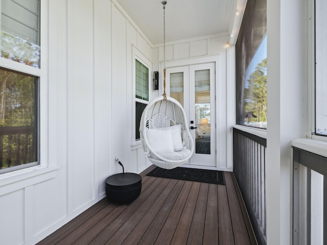 241 N 7th St, Santa Rosa Beach, FL 32459 - sunroom with french doors