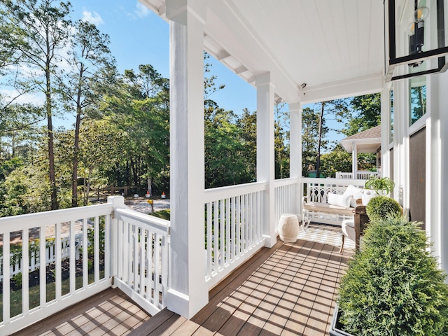 241 N 7th St, Santa Rosa Beach, FL 32459 - view of wooden porch