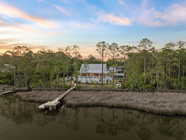 241 N 7th St, Santa Rosa Beach, FL 32459 - dock area with a water view