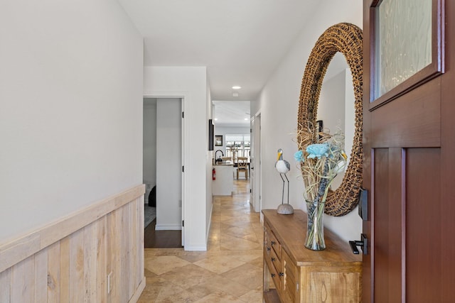 276 Sandy Cay Dr, Miramar Beach, FL 32550 - foyer entrance with recessed lighting and light tile patterned floors