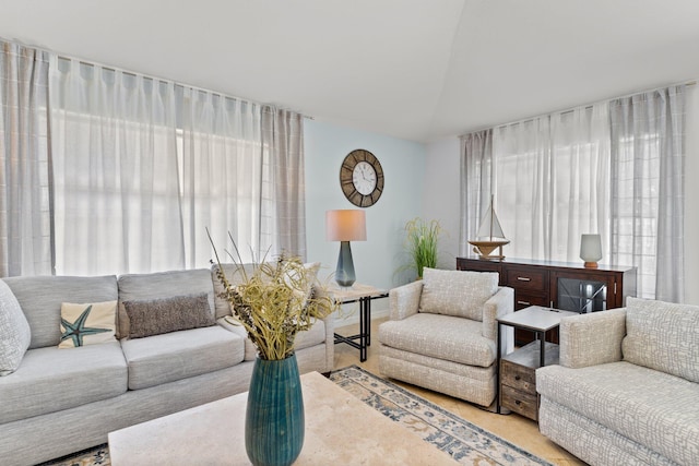 276 Sandy Cay Dr, Miramar Beach, FL 32550 - living room with vaulted ceiling