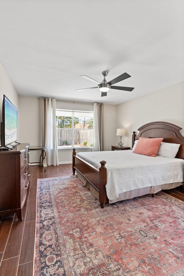 276 Sandy Cay Dr, Miramar Beach, FL 32550 - bedroom featuring wood tiled floors and ceiling fan
