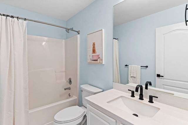 276 Sandy Cay Dr, Miramar Beach, FL 32550 - full bath with vanity, toilet, and shower / tub combo with curtain
