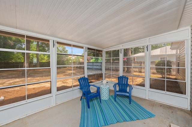 390 Brackin St, Crestview, FL 32539 - unfurnished sunroom with lofted ceiling