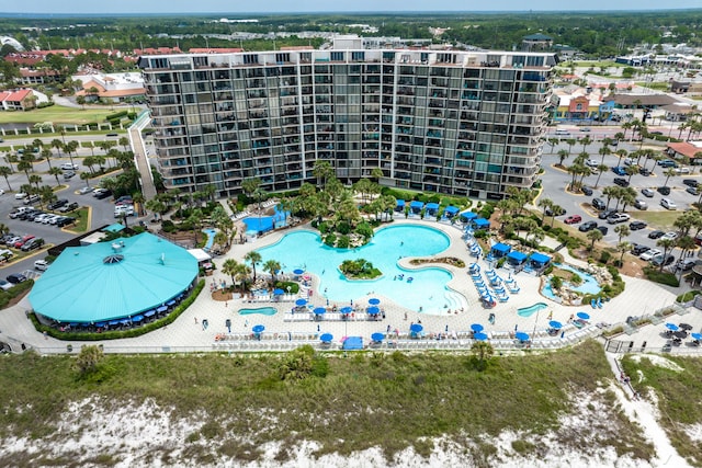 11483 Front Beach Rd Unit 202, Panama City Beach, FL 32407 - aerial view of property's location with a pool and apartment complex