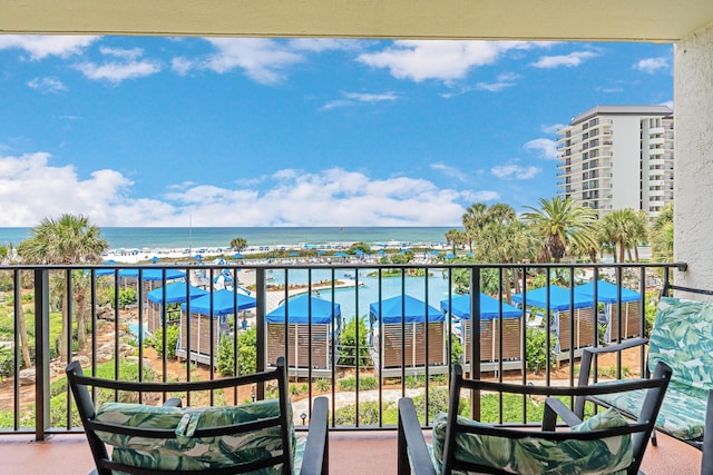 11483 Front Beach Rd Unit 202, Panama City Beach, FL 32407 - balcony with a water view