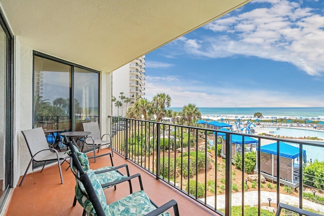 11483 Front Beach Rd Unit 202, Panama City Beach, FL 32407 - balcony featuring a water view