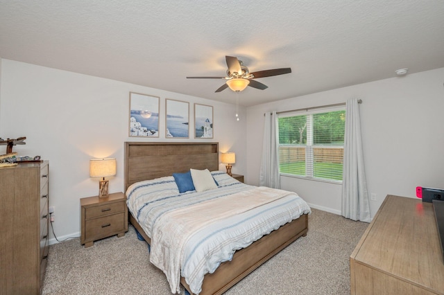 5378 Wyndell Cir, Crestview, FL 32539 - bedroom with light colored carpet, baseboards, and ceiling fan
