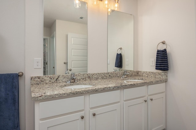 5378 Wyndell Cir, Crestview, FL 32539 - full bath with double vanity and a chandelier