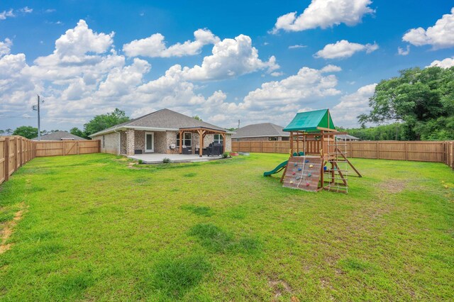 5378 Wyndell Cir, Crestview, FL 32539 - view of yard with a playground, a patio area, and a gazebo