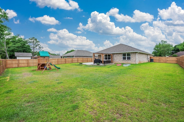 5378 Wyndell Cir, Crestview, FL 32539 - view of yard featuring a patio and a playground