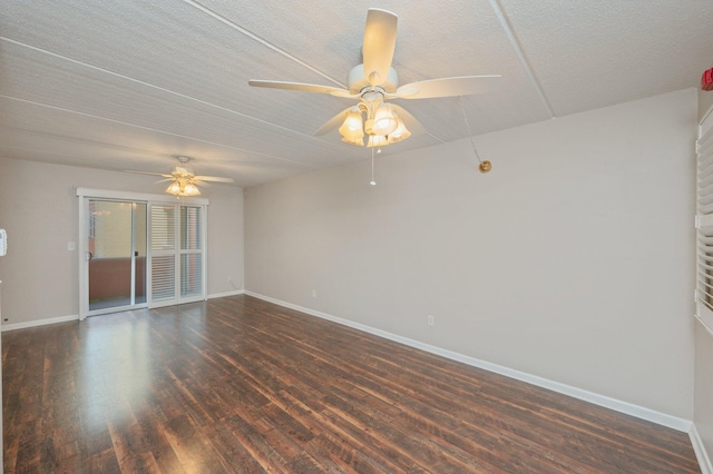 209 W Miracle Strip Pkwy Unit C 202, Mary Esther, FL 32569 - unfurnished room featuring wood finished floors, ceiling fan, baseboards, and a textured ceiling
