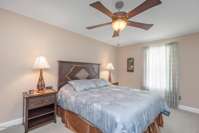 6202 Plum Orchard Way, Crestview, FL 32536 - bedroom with carpet flooring, baseboards, and a ceiling fan