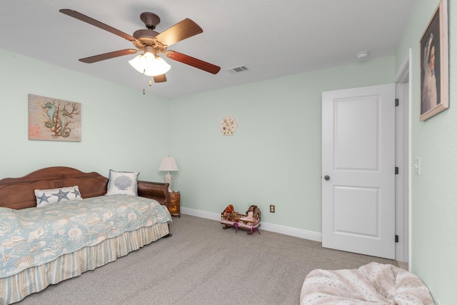 6202 Plum Orchard Way, Crestview, FL 32536 - bedroom with carpet, baseboards, and a ceiling fan