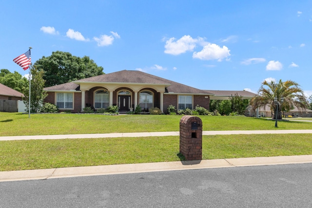 6202 Plum Orchard Way, Crestview, FL 32536 - view of front of home with a front lawn