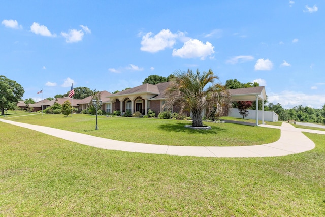 6202 Plum Orchard Way, Crestview, FL 32536 - view of front of home featuring a front lawn