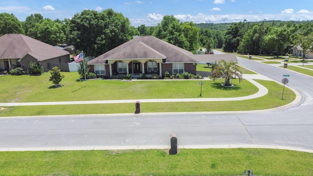 6202 Plum Orchard Way, Crestview, FL 32536 - single story home featuring a front lawn