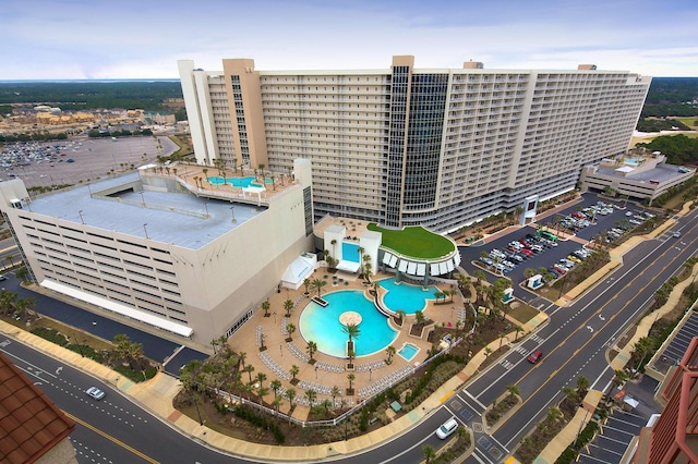 9860 S Thomas Dr Unit 726, Panama City Beach, FL 32408 - aerial view of a pool area