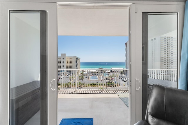 9860 S Thomas Dr Unit 726, Panama City Beach, FL 32408 - balcony featuring a water view