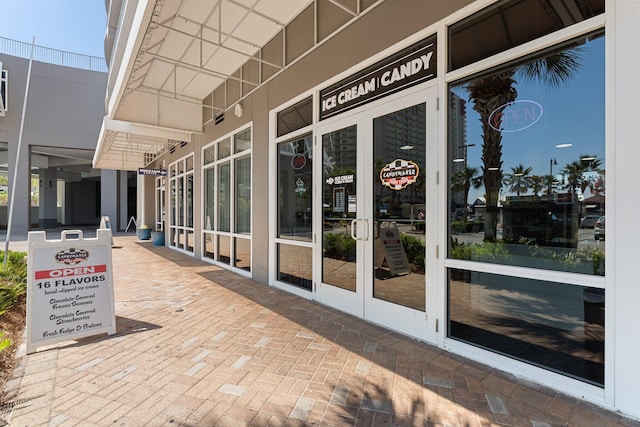 9860 S Thomas Dr Unit 726, Panama City Beach, FL 32408 - view of exterior entry with french doors
