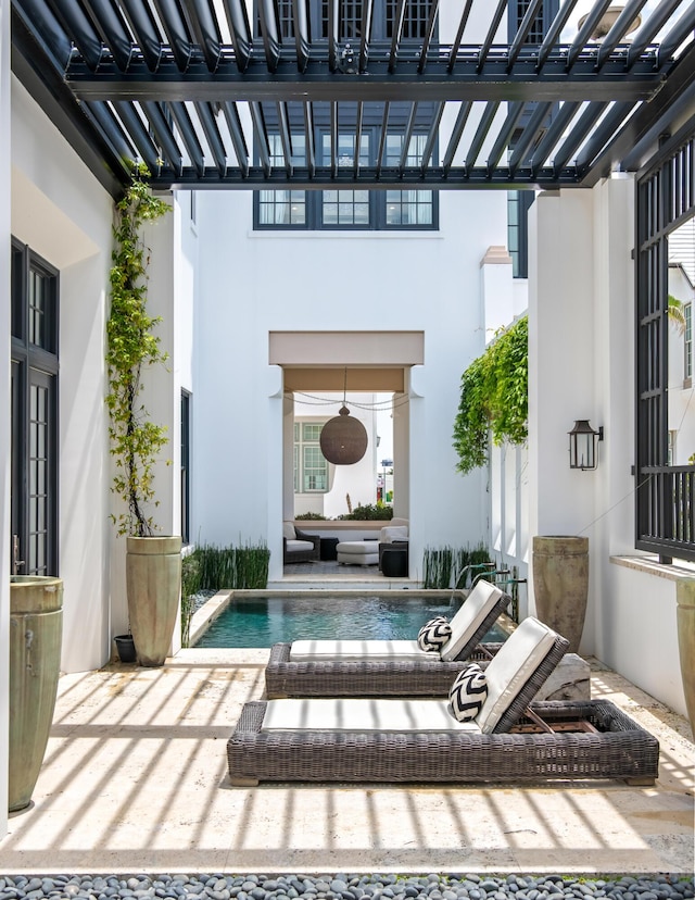 25 Moongate Ct, Inlet Beach, FL 32461 - view of patio / terrace featuring a pergola and an outdoor pool